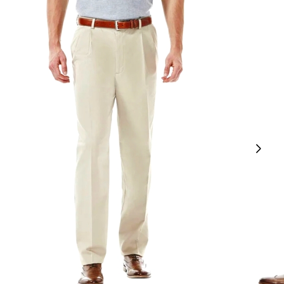 Haagar NWT Work To Weekend Khaki Pants. 38/30 - Picture 1 of 10